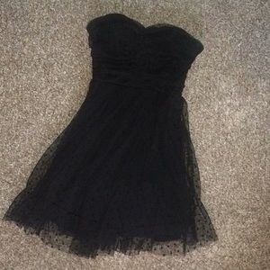 Black polka dot prom/cocktail dress